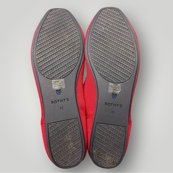 Rothy's The Square flats in Cardinal Red Sz 11 - Picture 10 of 12